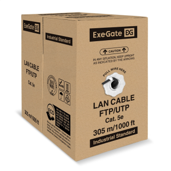 Кабель EXEGATE SPECIAL UTP4-C5e-CU-S24-OUT-PE-BK-305-FLUKE UTP