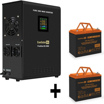 Комплект EXEGATE ИБП EX296001RUS + батарея 80Aч EX285654RUS 2шт